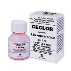 Thực phẩm chức năng điều trị nhiễm khuẩn đường hô hấp Cefaclor 125mg