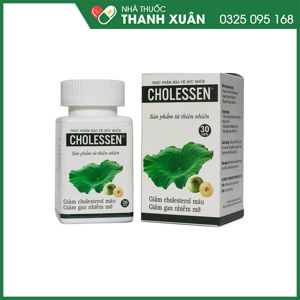 Thực phẩm chức năng giảm mỡ máu Cholessen 30 viên