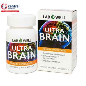 Thực Phẩm chức năng giúp trí não phát triển tốt hơn Lab Well Ultra Brain - 60 viên