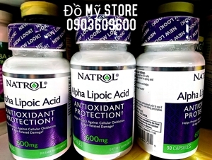 Thực phẩm chức năng hỗ trợ giảm đường huyết Alpha Lipoic Acid 30 viên