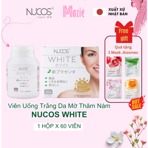Thực phẩm chức năng hỗ trợ làm trắng da, chống nắng Nucos White 60 viên