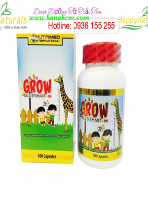 Thực phẩm chức năng hỗ trợ tăng trưởng chiều cao Nutrimed Grow Tall & Smart hộp 60 viên