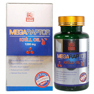 Thực phẩm chức năng Megaraptor Krill Oil 60 viên