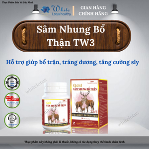 Thực phẩm chức năng Sâm nhung bổ thận TW3