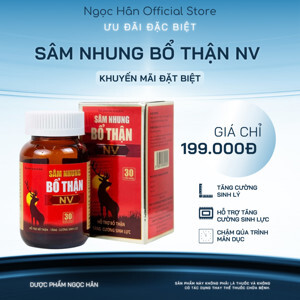 Thực phẩm chức năng Sâm Nhung Bổ Thận Nv 30 viên