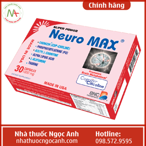 Thực phẩm chức năng tăng cường chuyển hóa tế bào não Super Power Neuro Max