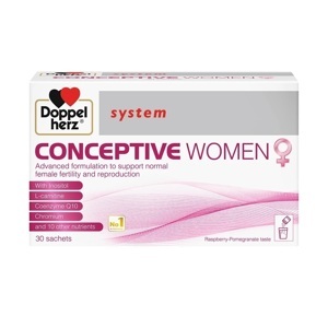 Thực phẩm chức năng tăng cường sức khỏe sinh sản nữ Doppelherz Conceptive for women 30 viên