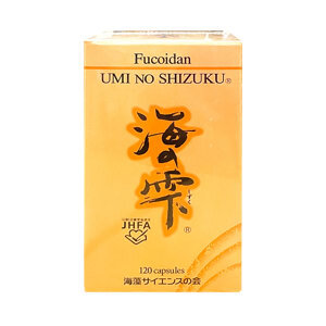 Thực phẩm hỗ trợ điều trị ung thư Umi no Shizuku Fucoidan hộp 120 viên (hàng xuất Mỹ)