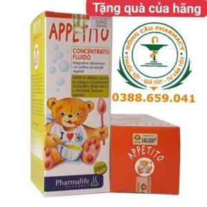 Thực phẩm Siro Appetito Bimbi - giúp trẻ ăn ngon chai 200ml