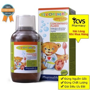 Thực phẩm Siro Appetito Bimbi - giúp trẻ ăn ngon chai 200ml