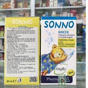 Thực phẩm Siro Sonno Bimbi giúp bé ngủ ngon 30ml