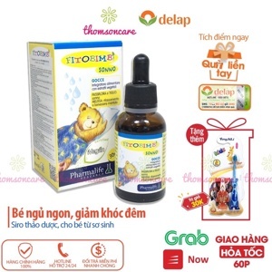 Thực phẩm Siro Sonno Bimbi giúp bé ngủ ngon 30ml