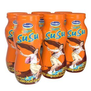 Thức uống cacao lúa mạch Super SuSu Vinamilk lốc 4 hộp x 180ml