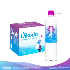 Thùng 12 chai nước khoáng Vikoda 1.5 lít