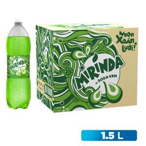 Thùng 12 chai nước ngọt Mirinda vị soda kem 1.5 lít