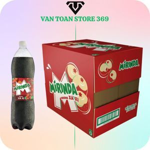 Thùng 12 chai nước ngọt Mirinda hương xá xị 1.5 lít