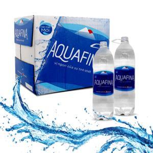 Thùng 12 chai nước tinh khiết Aquafina 1.5 lít