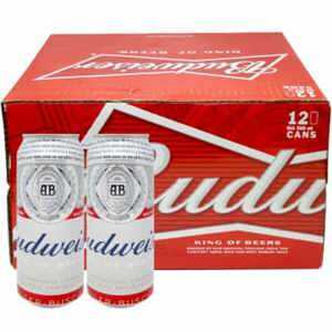 Thùng 12 lon bia Budweiser 500ml