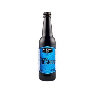Thùng 12 lon bia East West Pacific Pilsner 330ml