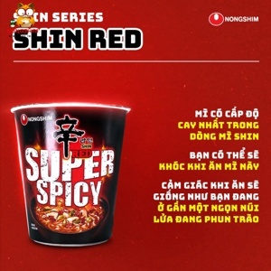 Thùng 12 ly mì cay Nongshim Shincup 68g