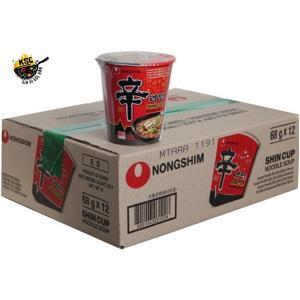 Thùng 12 ly mì cay Nongshim Shincup 68g