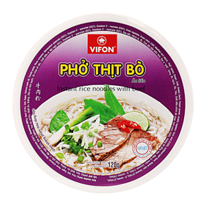 Thùng 12 tô phở thịt bò Vifon 120g