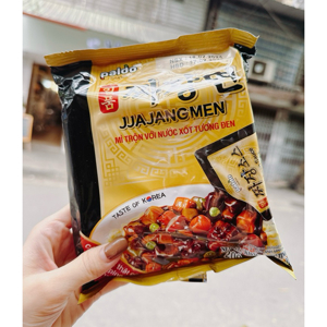 Thùng 16 gói mì trộn tương đen Paldo Jjajangmen 200g