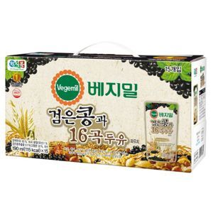 Thùng 16 hộp sữa đậu đen và 16 vị ngũ cốc Vegemil 190ml