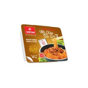 Thùng 18 khay mì xào bò sa tế Vifon 90g