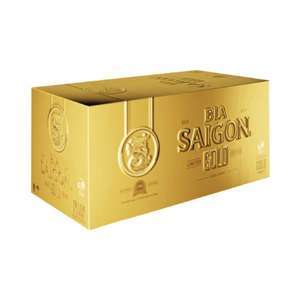 Thùng 18 lon bia Sài Gòn Gold 330ml