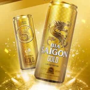 Thùng 18 lon bia Sài Gòn Gold 330ml