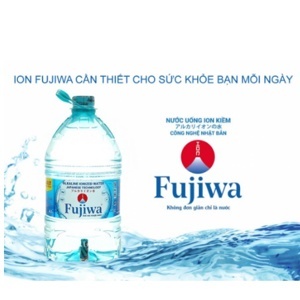 Thùng 2 chai nước uống i-on kiềm Fujiwa 6 lít