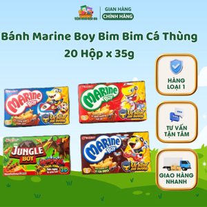 Thùng 20 gói bánh cá marine boy 35g