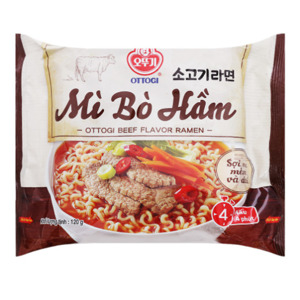 Thùng 20 gói mì bò hầm Ottogi 120g