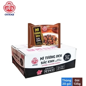 Thùng 20 gói mì tương đen Bắc Kinh Ottogi 135g