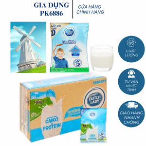 Thùng 24 bịch sữa tiệt trùng có đường Dutch Lady Cao khoẻ 180ml