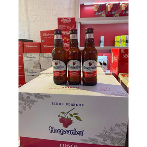 Thùng 24 chai bia Hoegaarden Rosée 248ml