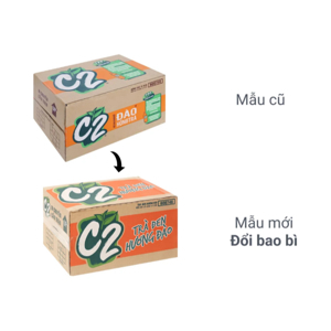 Thùng 24 chai hồng trà đào C2 500ml