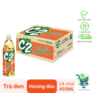 Thùng 24 chai hồng trà đào C2 500ml