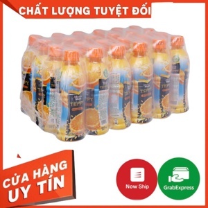 Thùng 24 chai nước cam có tép Teppy 327ml