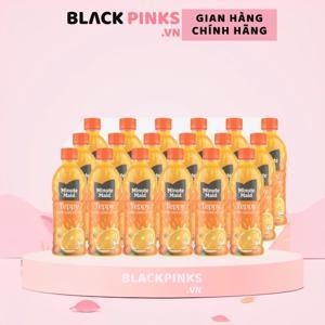 Thùng 24 chai nước cam có tép Teppy 327ml