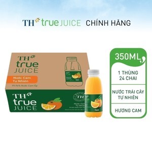 Thùng 24 chai nước cam tự nhiên TH True Juice 350ml