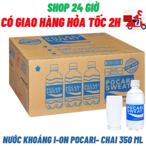 Thùng 24 chai nước khoáng i-on Pocari Sweat 350ml