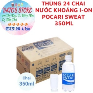 Thùng 24 chai nước khoáng i-on Pocari Sweat 350ml