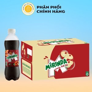 Thùng 24 chai nước ngọt Mirinda hương xá xị 390ml