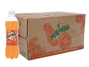 Thùng 24 chai nước ngọt Mirinda hương cam 390ml