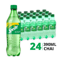 Thùng 24 chai nước ngọt Sprite hương chanh 390ml