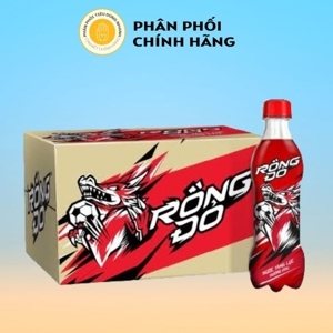 Thùng 24 chai nước tăng lực Rồng Đỏ hương dâu 330ml