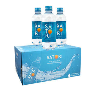 Thùng 24 chai nước tinh khiết Satori 350ml