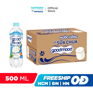 Thùng 24 chai nước uống Good Mood vị sữa chua 455ml